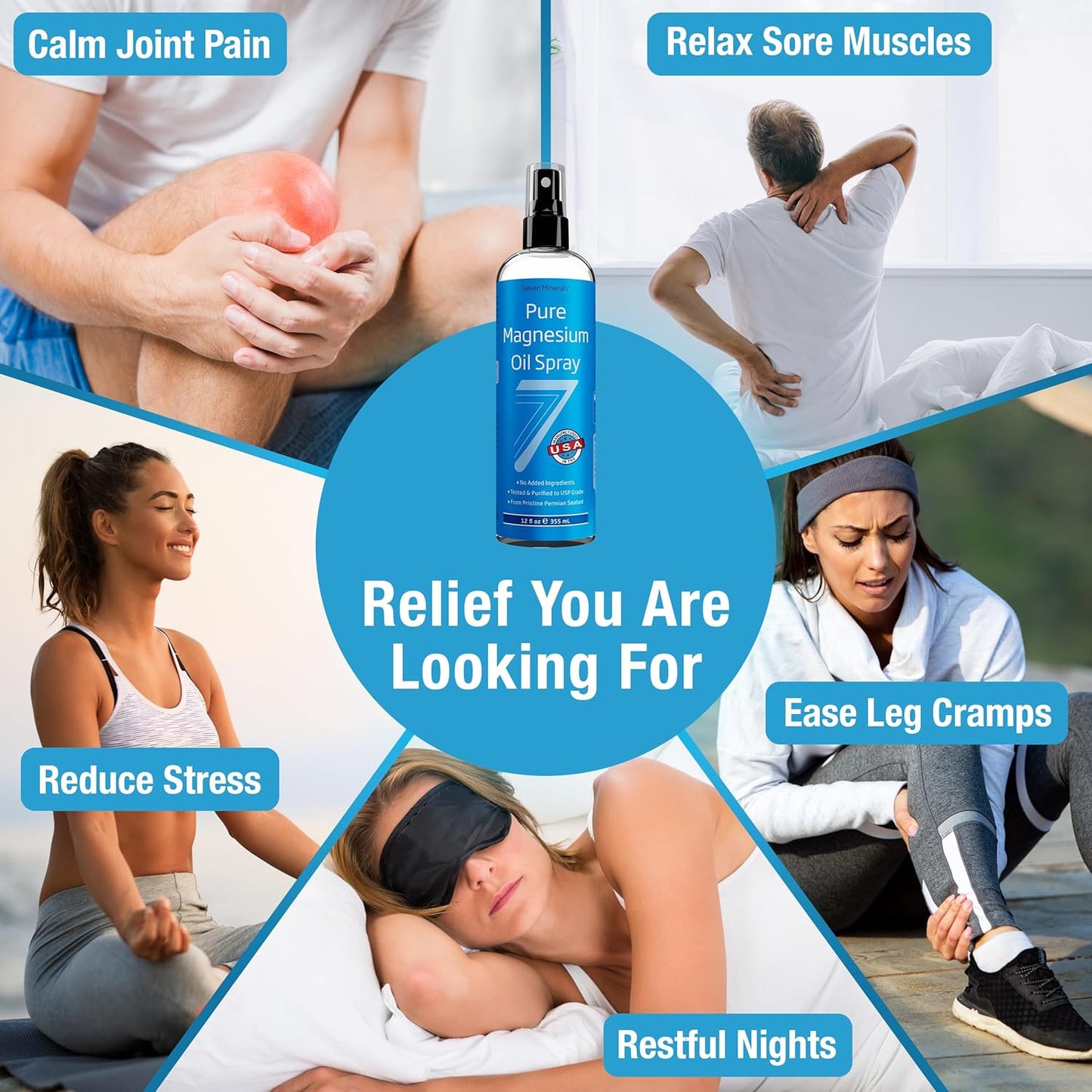 Pure Magnesium Oil - For Joint Pain & Lymphatic support