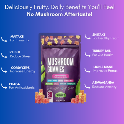 Brain Boosting Mushroom Gummies
