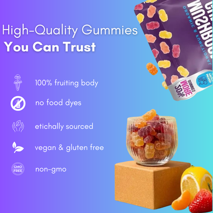 Brain Boosting Mushroom Gummies