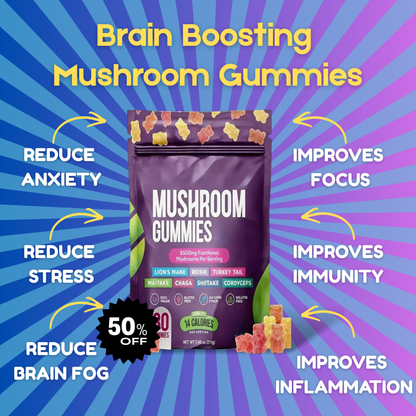 Brain Boosting Mushroom Gummies