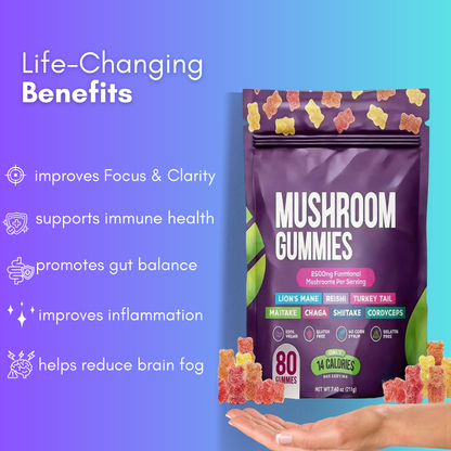 Brain Boosting Mushroom Gummies